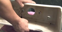 empty toilet tank