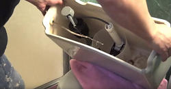remove toilet tank
